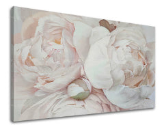 Obraz na plátne KRÁSNE BÉŽOVÉ KVETY | rôzne rozmery