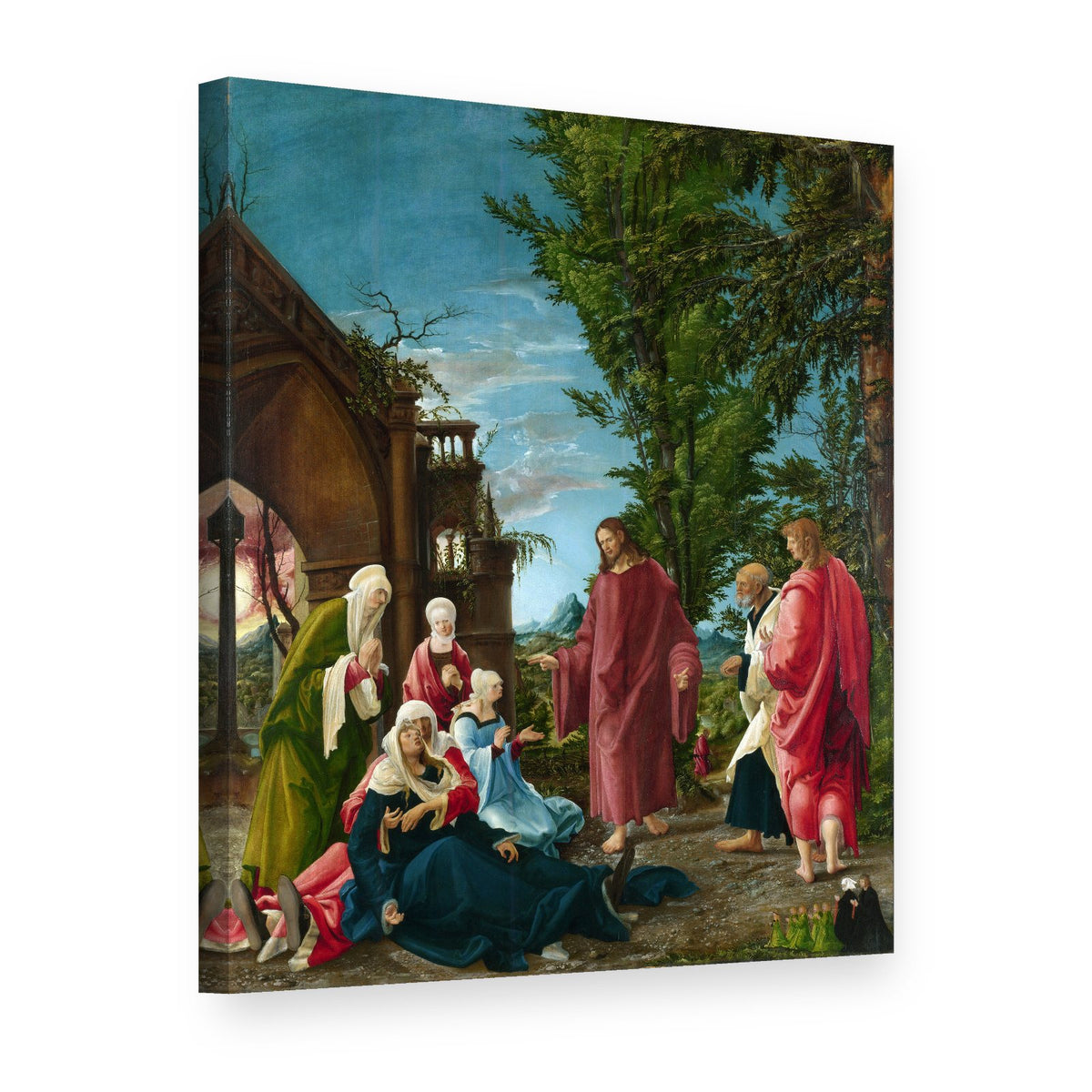 Obraz Kristus sa lúči s matkou – Albrecht Altdorfer na plátne, 3D pohľad