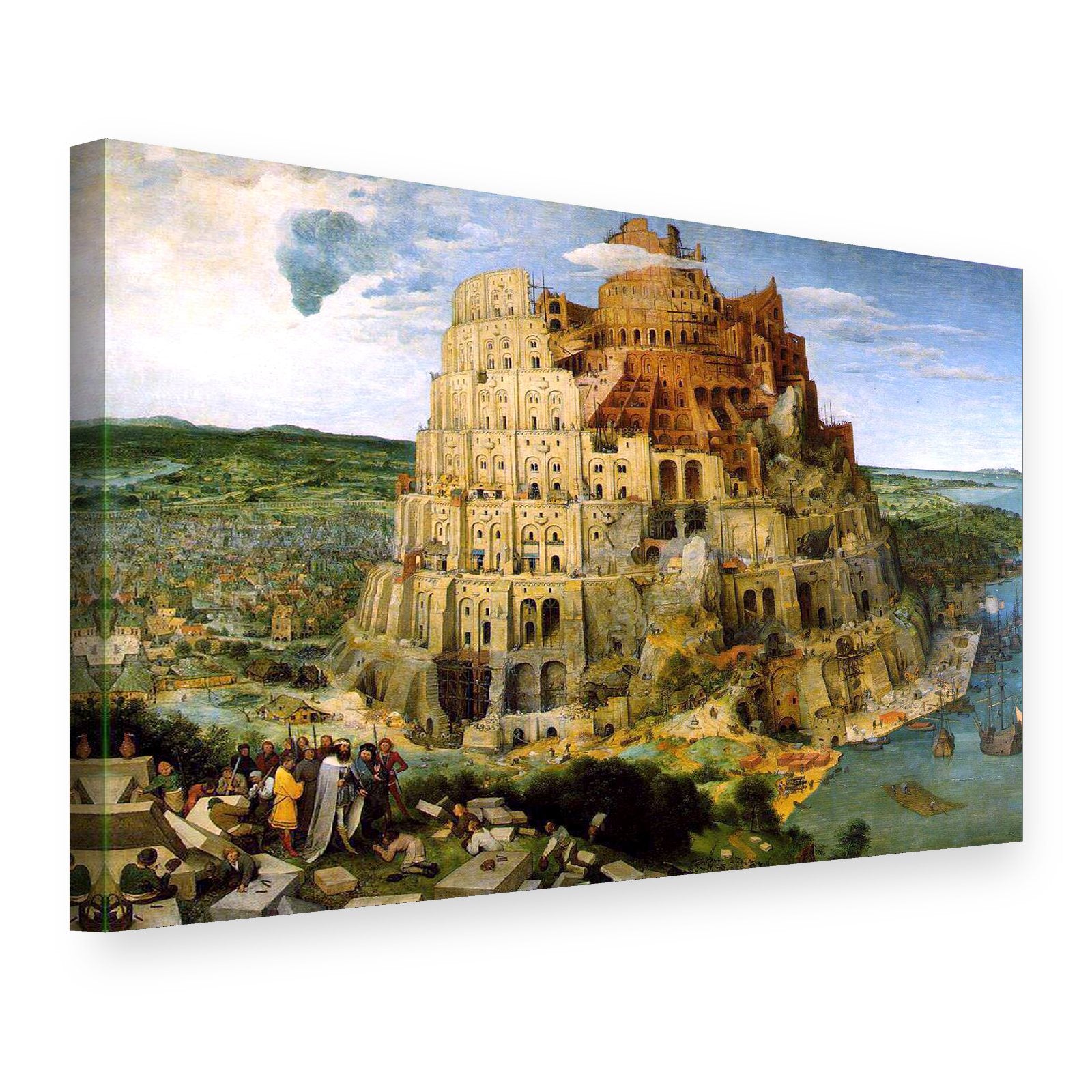Obraz Babylonská veža – Pieter Bruegel na plátne, 3D pohľad