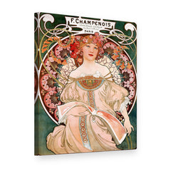 Obraz F. Champenois – plagát – Alfons Mucha na plátne, 3D pohľad