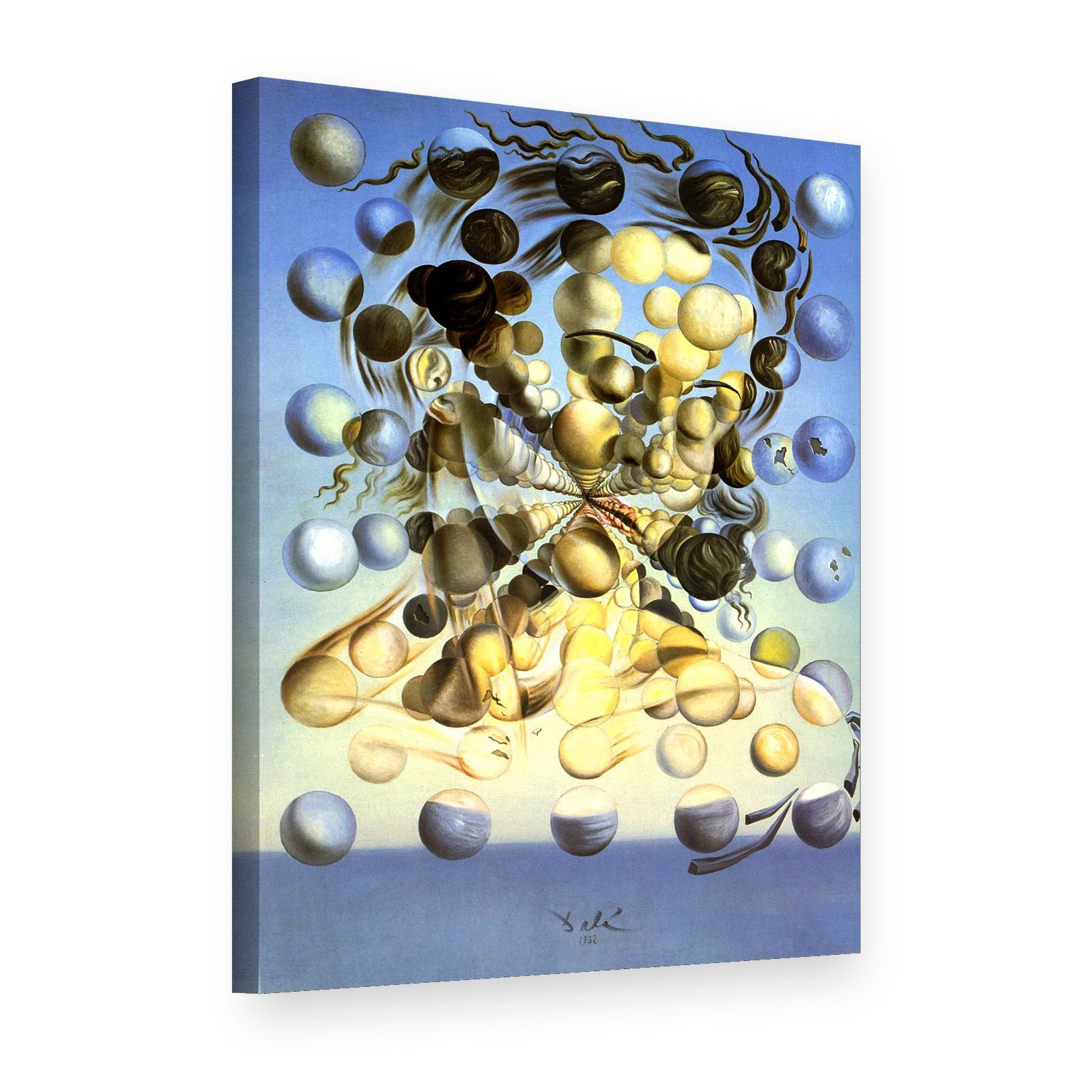 Obraz Galatea zo sfér – Salvador Dalí na plátne, 3D pohľad