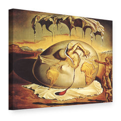 Obraz Geopolitické dieťa pozoruje zrod nového človeka – Salvador Dalí na plátne, 3D pohľad
