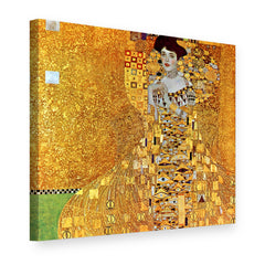 Obraz Portrét Adele Bloch-Bauer – Gustav Klimt na plátne, 3D pohľad