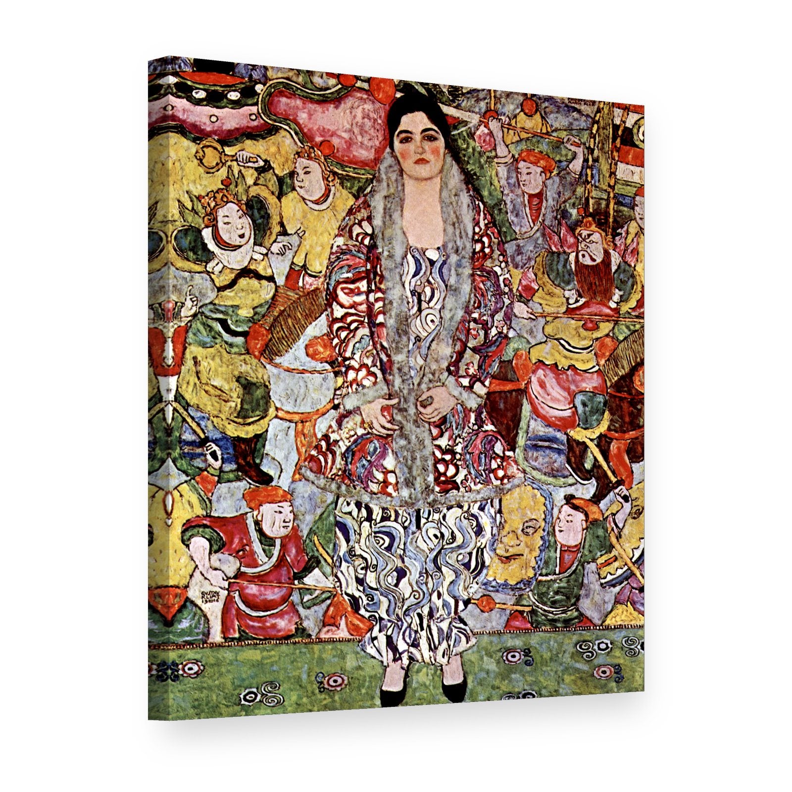 Obraz Portrét Friederike Marie Beer – Gustav Klimt na plátne, 3D pohľad