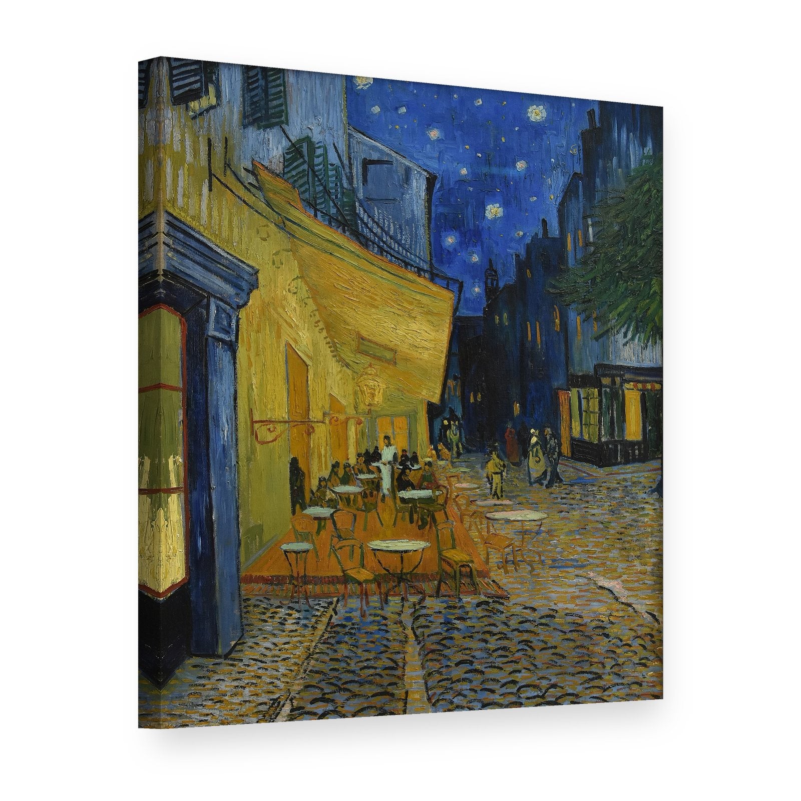 Obraz Terasa kaviarne v noci – Vincent van Gogh na plátne, 3D pohľad