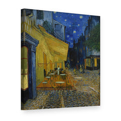 Obraz Terasa kaviarne v noci – Vincent van Gogh na plátne, 3D pohľad
