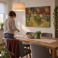 Obraz Nočná kaviareň – Vincent van Gogh na plátne v jedálni