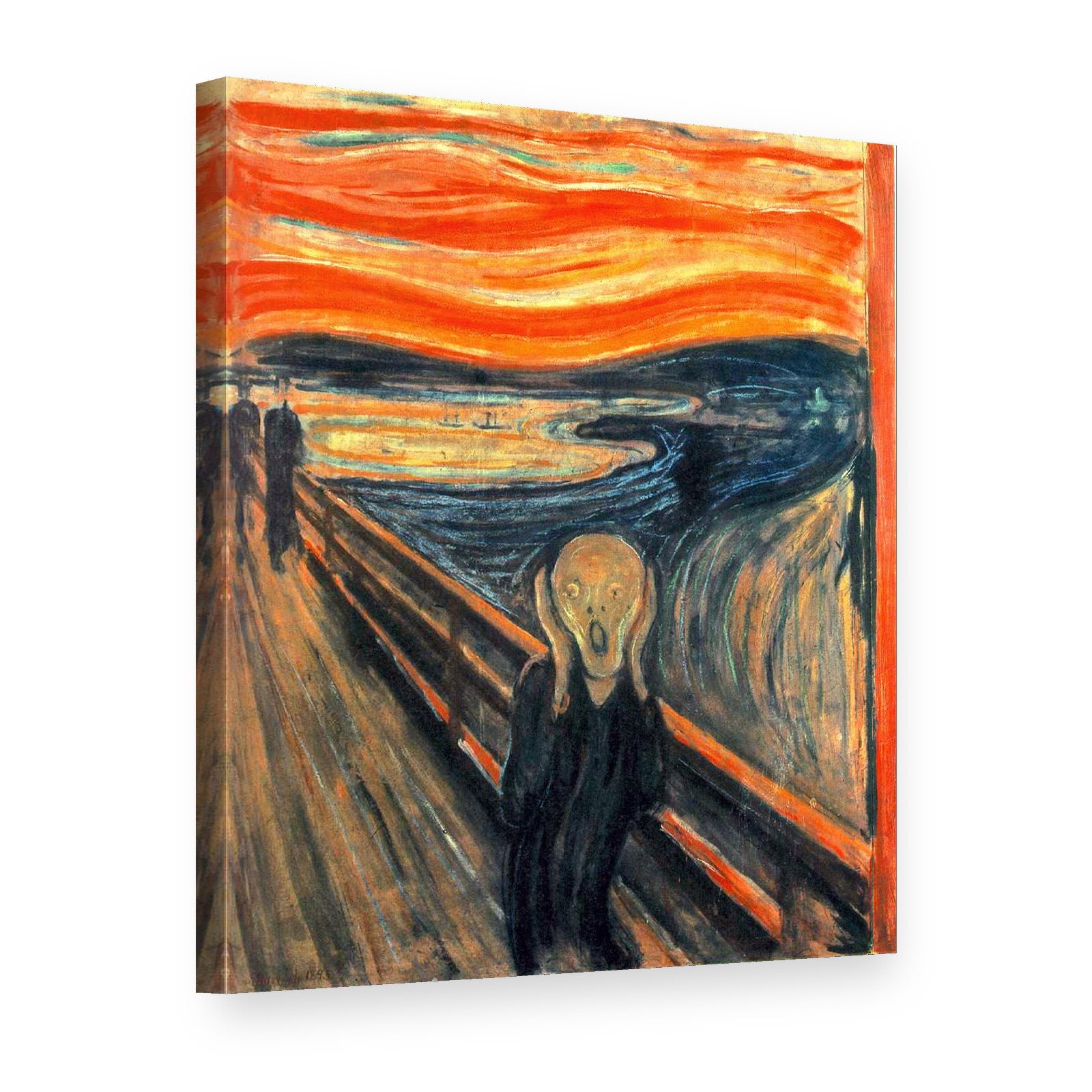 Obraz Výkrik – Edvard Munch na plátne, 3D pohľad