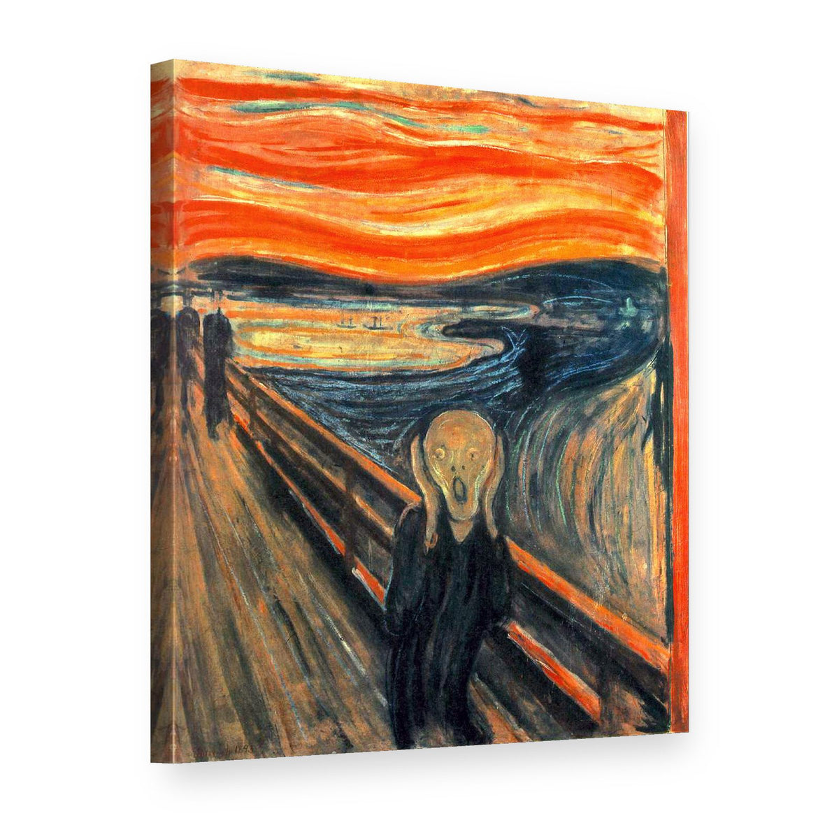 Obraz Výkrik – Edvard Munch na plátne, 3D pohľad
