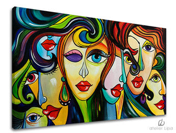 Autorská reprodukcia na plátne ŽENY | rôzne rozmery