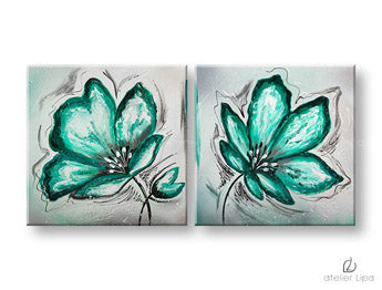 Autorská reprodukcia na plátne KVETY XOBFB520E2 | rôzne rozmery