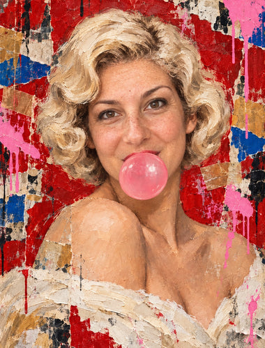 Obraz z fotky ako legenda – zákazníčka ako Marilyn Monroe