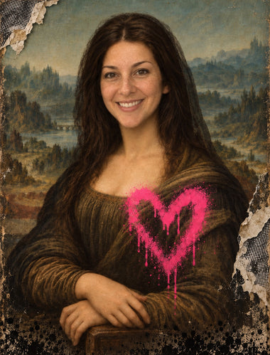 Obraz z fotky ako legenda – zákazníčka ako Mona Lisa