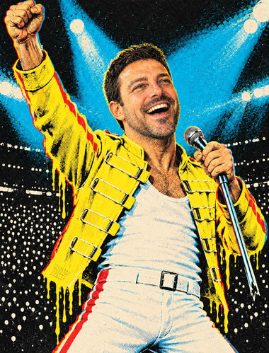 Obraz z fotky ako legenda – zákazník ako Freddie Mercury