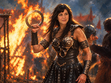 Obraz z fotky ako legenda – zákazníčka ako bojovníčka Xena