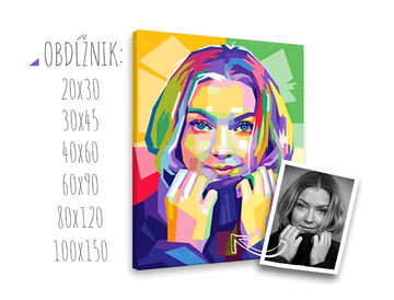 Pop art portrét
