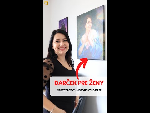 Darček pre ženy - historický obraz z fotky a portréty