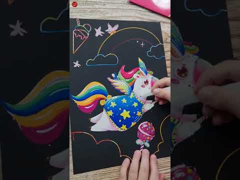 Kúzelné stieracie obrazy pre deti - Mermaid - 4 ks
