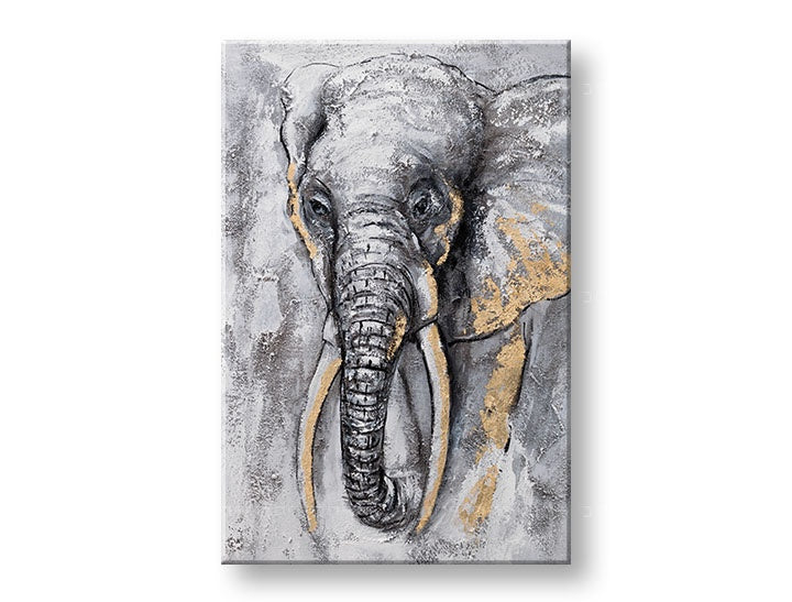 Maľovaný obraz na stenu SLON  40x60 cm