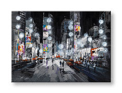 Maľovaný obraz na stenu MESTO  70x50 cm