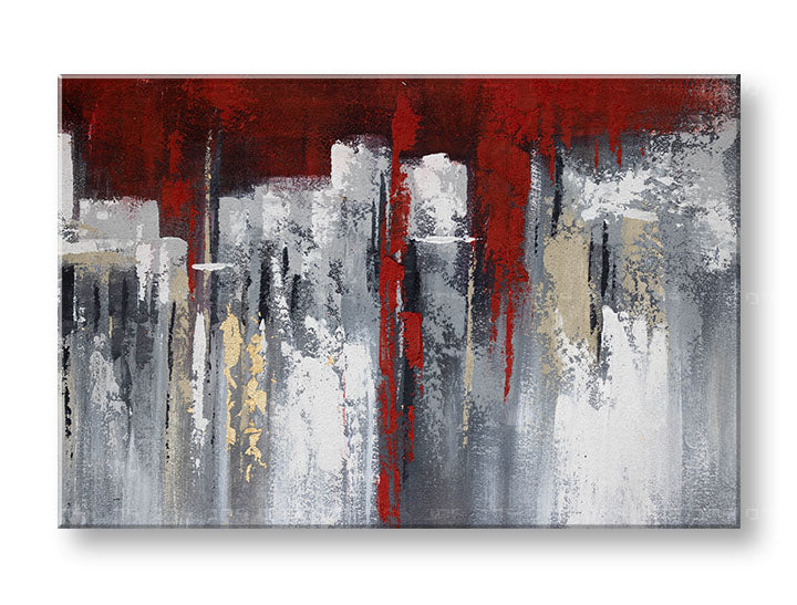 Ručne maľovaný obraz na stenu ABSTRAKT 90x60 cm – 3D perspektíva canvasu na drevenom podrámku, Papilora CFAZH5448E1, Slovensko