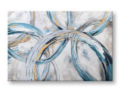 Maľovaný obraz na stenu ABSTRAKT 120x80 cm