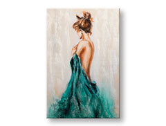 Maľovaný obraz na stenu ŽENA  60x90 cm