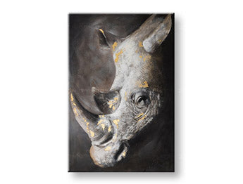 Maľovaný obraz na stenu NOSOROŽEC  80x120 cm