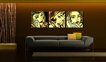 Ručne maľovaný POP Art obraz LICHTENSTEIN | rôzne rozmery