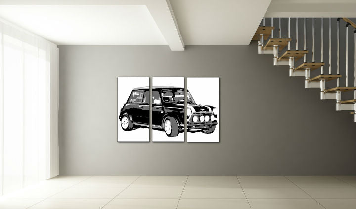 Ručne maľovaný POP Art obraz MINI COOPER | rôzne rozmery