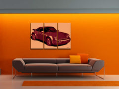 Ručne maľovaný POP Art obraz PORSCHE 911 | rôzne rozmery