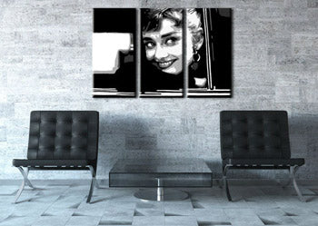 Ručne maľovaný POP Art obraz Audrey HEPBHURN | rôzne rozmery