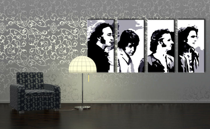Ručne maľovaný POP Art obraz Beatles | rôzne rozmery
