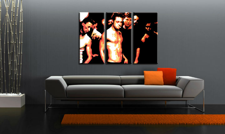 Ručne maľovaný POP Art obraz Fight Club | rôzne rozmery