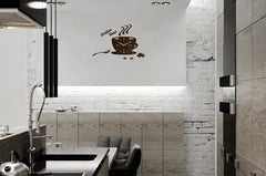 Moderné nástenné hodiny Cup Clock