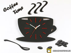 Moderné nástenné hodiny Red Satin Cup