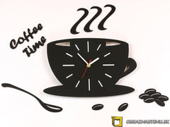 Moderné nástenné hodiny White Satin Cup