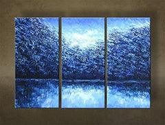 Maľovaný obraz na stenu KRAJINA 3 dielny NU0026E3 - hlavný obrázok