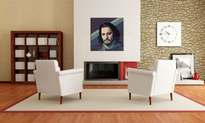 Ručne maľovaný POP Art obraz Johnny Depp | rôzne rozmery