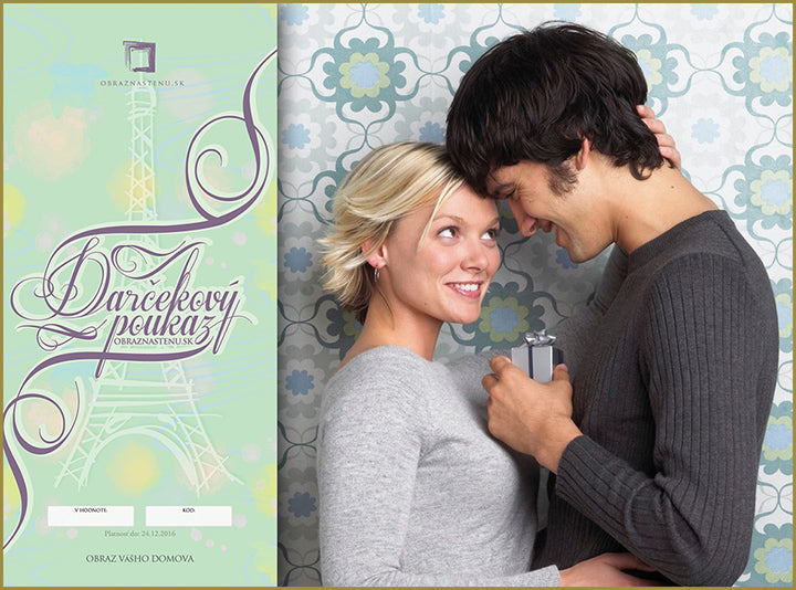 VINTAGE PARÍŽ - darčekový POUKAZ | rôzne hodnoty poukazu