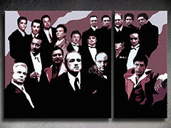 Ručne maľovaný POP Art obraz The MAFIA Family | rôzne rozmery