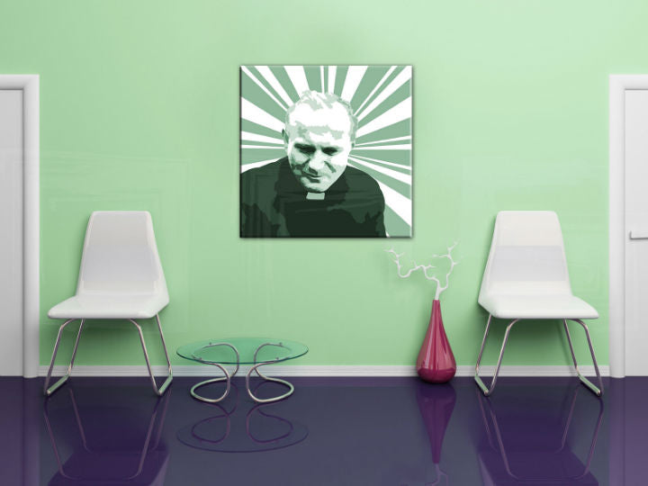 Ručne maľovaný POP Art obraz JÁN PAVOL II. | rôzne rozmery