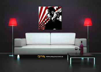 Ručne maľovaný POP Art obraz THE TRANSPORTER – KURIÉR | rôzne rozmery