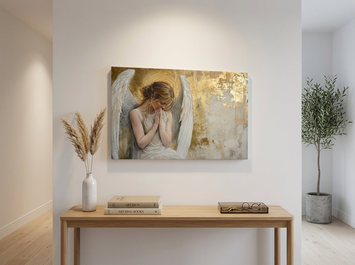 Obrazy anjelov Zlatý pokoj | dokončené rukou umelca — galerijný štýl
