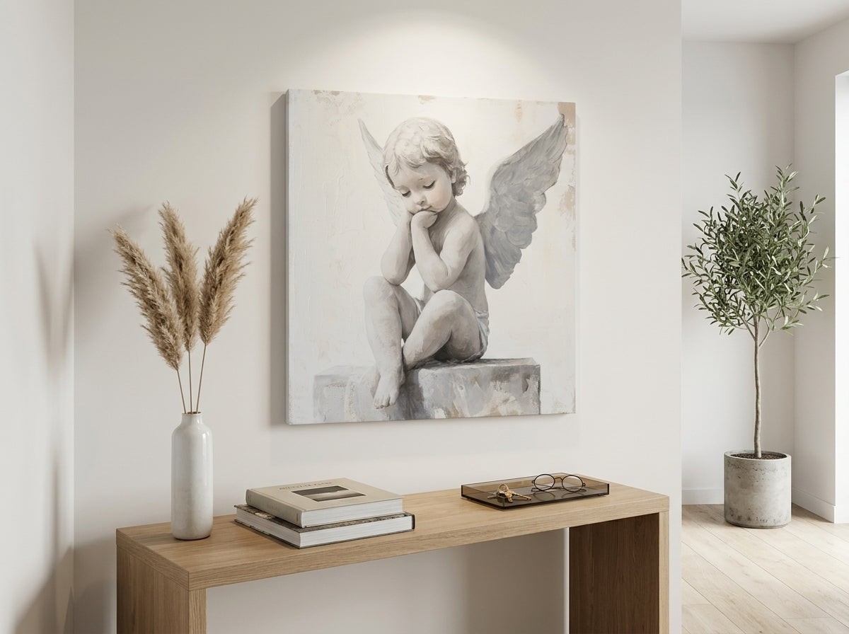 Obrazy anjelov Ochranca | dokončené rukou umelca — galerijný štýl