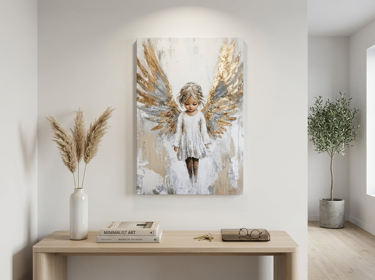 Obrazy anjelov Strážca detí | dokončené rukou umelca — galerijný štýl